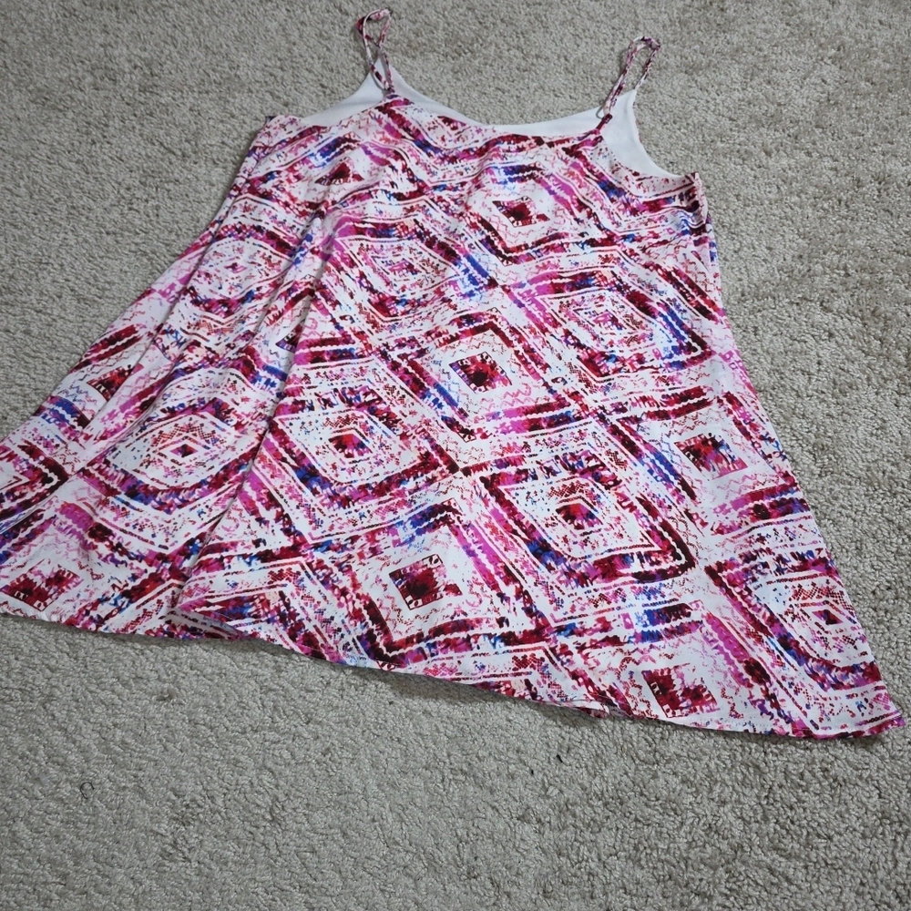 Show Me Your Mumu Circus Mini Slip Dress Size M Abrias Pink Diamond Print - Picture 3 of 8